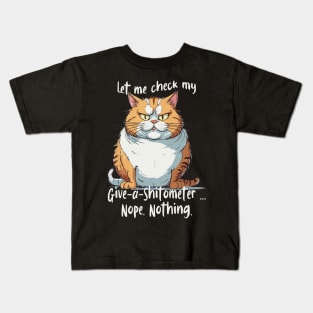 Cynical cat; cynical humor Kids T-Shirt